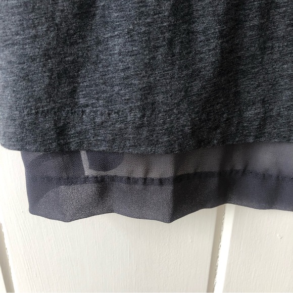 J CREW Gray Metallic Lace Panel Tank Top - Picture 7 of 12